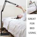 Universal Height Adjustable Floor Tablet Stand With Swivel Boom Arm Overhead Mount For Phone & Tablet. 