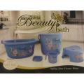 5 Pieces Bath Set Plastic. 