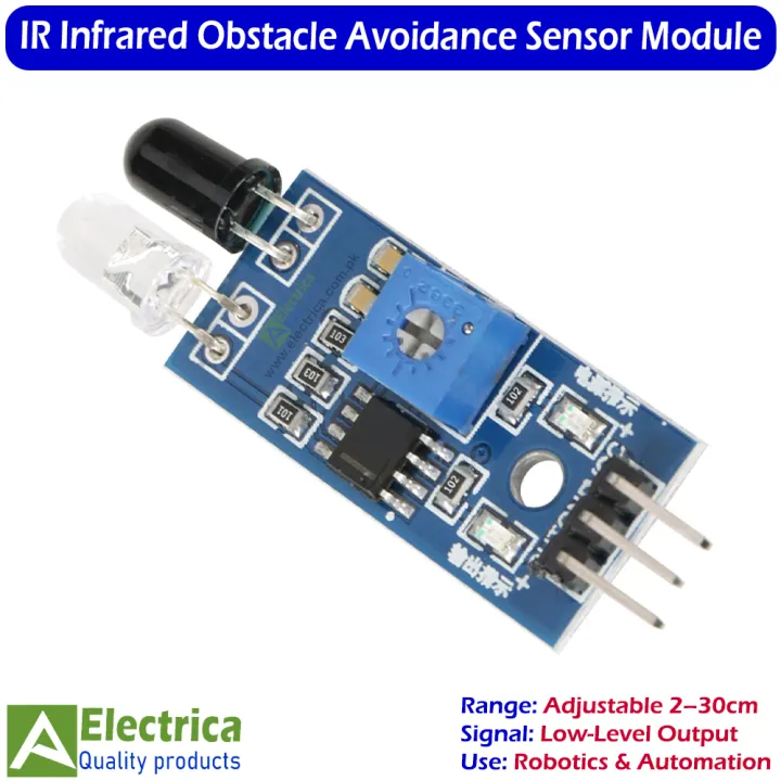 IR%20Infrared%20Obstacle%20Avoidance%20Sensor%20Module%20%E2%80%93%20Adjustable%202%E2%80%9330cm%20Detection%20Range,%20Low-Level%20Signal%20Output,%20Ideal%20for%20DIY%20Robotics,%20Smart%20Cars,%20and%20Automation%20Projects%20by%20Electrica%20-%20Image%203