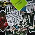 15/25 pcs Nirvana stickers pack | based on Grunge rock aesthetic Kurt Cobain decals best for laptop, guitar, phone, skateboard, scrapbook & journal. 