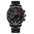 DEYROS New Men's Watches Luminous Stainless Steel Quartz Watches Men's Fashion Business Calendar Watches. 