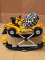 2 in 1 Formula 1 Car Rocker + Baby Walker With Lights & Music, in Random colors. 