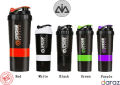 Shaker Bottle (3 in 1) Protein Powder Blender Bottle, Protein Shaker Bottle for Gym, Fitness Sports Protein Mixer Bottle, Water Bottle, Gym Sports Water Bottles Shaker Cup Gym Nutrition Blender Cup. 