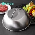Kitchen Tool Round Cheese Melting Dome with Handle Heavy-duty Basting Cover for Perfectly Melted Cheese Heat-resistant Rustproof Pot Lid Ideal for Cooking Grilling Burger Cover. 