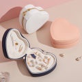 Heart-Shaped Creative Jewelry Storage Box Earrings Bracelet Necklace Organizer. 