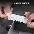 Wire Gauge Measuring Tool Kit &Gauge Thickness Tool Set Stainless Steel Metal Sheets Welding Material Thickness Gauge Dual-Sided. 