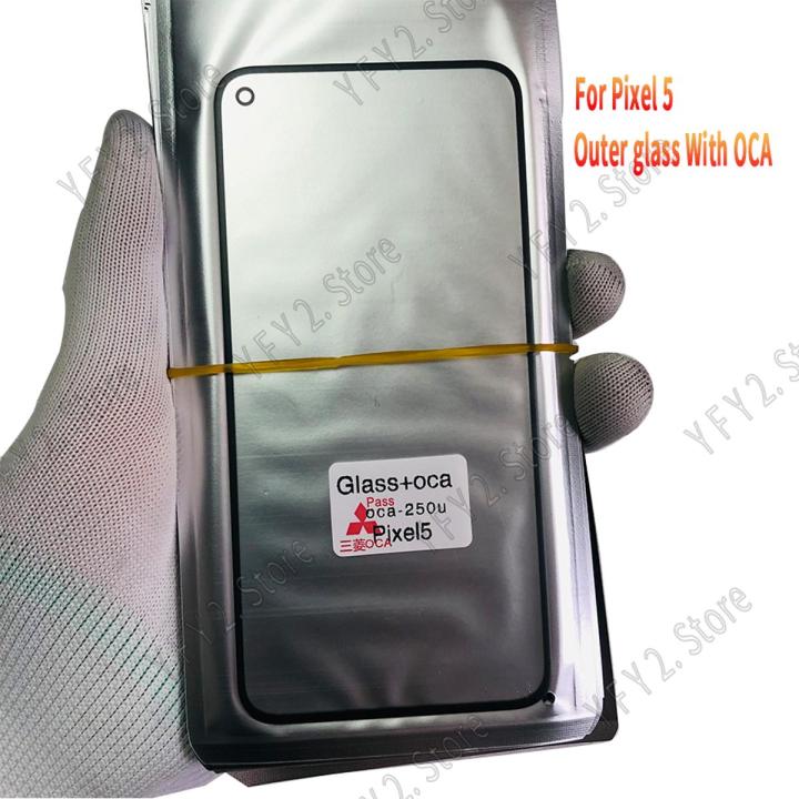 Google Pixel 5 OCA + Touch Glass Digitizer Replacement for Google Pixel 5 (Only Touch Glass Not Panel)