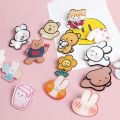 Creative Acrylic Brooch Cute Cartoon Brooch Fun Stationery Gift Ins Style Korean Cartoon Brooch Kawaii Bear Shaped Pin for School Bag Fashion Badge Bag Accessories. 
