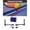 NEW Standard Portable Table Tennis Catcher Net With Metal Clamp Post Set. 