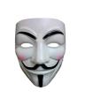V is for Vendetta Guy Fawkes Mask - White (New). 