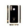 Mobile Cover | Huawei P30 Lite | Markhor Logo | Chrome Back Case | Black | Mobile Cover. 