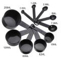 10pcs Measuring Cups And Measuring Spoon Scoop Silicone Handle Kitchen Measuring Tool. 