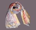 Silk Scarf Women Natural Silk Scarves Hijabs printed stole random Colors Beach Cover up. 