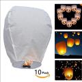 10 pcs of Sky Lanterns Fire balloons for Birthday, wedding, Engagement and Anniversary Parties. 