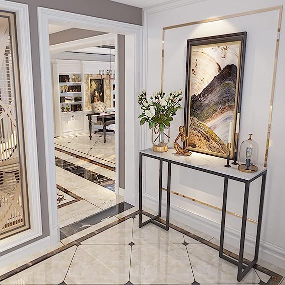 Modern%20Console%20Table%20For%20Hallway%20Wooden%20Marble%20Texture%20Tabletop%20With%20Stable%20Metal%20Legs%20Elegant%20Sofa%20Side%20Table%20Console%20Entrance%20Table%20-%20Image%204