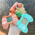 Creative handle game console keychain cute kids cute Tetris mini machine pendant gifts wholesale. 