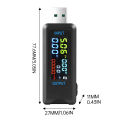 8 in 1 USB Tester DC Digital Voltmeter Amperimetro Current Voltage Meter Amp Volt Ammeter Detector Power Bank Charger Indicator. 