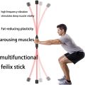 Multi-Function Fitness Training Exercise Elastic Stick Vibrating Rod-Home Indoor Fitness Equipment. 