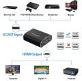 Techole HS310-BK Aluminum Scart to HDMI Converter. 
