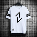 Green Home Summer T-shirt Letter Print Pullover Short Sleeve Men Top. 