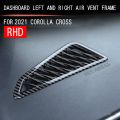For ota Corolla Cross 2020-2022 A/C Outlet Frame Cover Trim RHD. 