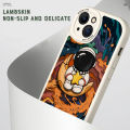 DEL for Huawei P30 Mobile Cover Cartoon Astronaut Phone Case PU Leather Soft Silicone Edge Back Cover. 