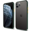 Casing for Apple iPhone 11 Pro Max Translucent Matte Hard PC Back Flexible Shockproof TPU Bumper Case Cover. 