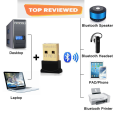 Bluetooth CSR 4.0 Dongle 2.0 USB Wireless Adapter For Win 8 10 PC Computer Laptop. 