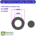 50/100pcs 18650 Li-ion Battery Insulation Gasket Barley Paper Battery Pack Cell Insulating Glue Patch Electrode Insulated Pads by electrica. 