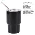 Insulated Tumbler with Straw Stainless Steel Mini Tumbler Shot Glass with Straw Lid Double Wall Insulated Cup for Cocktails Juices Coffee Portable Travel Mug 2oz Capacity Stainless Steel Wine Glass. 