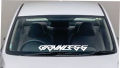 1PCS BRAINLESS STICKER FOR CAR WIND SCREEN WHITE COLOUR TRENDING STICKER. 