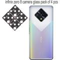 infinix zero 8 camera glass 9h flexible pack of 4 pcs. 