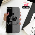 Huawei Y7 Prime 2018 Back Cover Grey - Queen Soft Case. 