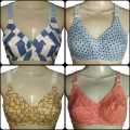 Pack Of 2 Best Quality Cotton Bra ( Assorted Colors) - Multicolor Floral Bra For Women & Girls. 