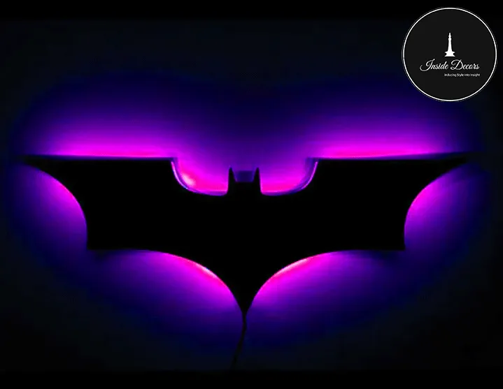 BATMAN SHAPE LED WALL LED LAMP WOODEN THICKNESS 9MM || GAMING ROOM ...