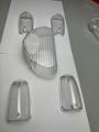 White Back Light Cover For 70 Bike With 4 White Indicator Cover For 70 Motorcycle. 