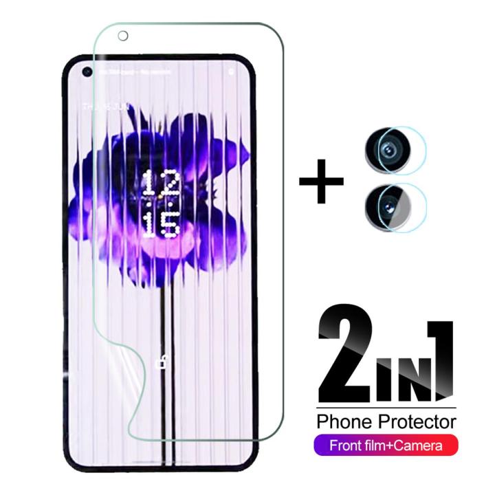 For Nothing Phone (1) 1 One 2in1 Screen Protector Hydrogel Soft Film Camera Film For Nothing Phone1 Phone(1) PhoneOne NothingPhone(1) NothingPhone1 Full Coverage Protective Film Not Glass