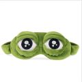 Funny Pepe The Frog Sad Frog 3D Eye Mask Cover Cartoon Plush Sleeping Mask. 