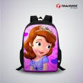 Kids Bag- Princess Sofia Digital Printed Backpack for Class 1 to 3. 