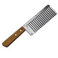 Crinkle Cut Potato/Chip/Fruit/Vegetable Wavy Blade Cutting with Wooden Handle/French Fry Potato Cutter. 
