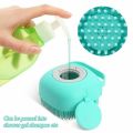 Deepsea Mibabe Silicone Bath Exfoliator Brush Body Shower Brush With Soap, Shampoo And Gel Dispenser Body Brush Body Scrubber Brush Bath and Body Shower Brush for Baby, Men and Women, Loofah Brush. 