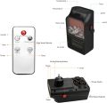 Portable Electric Flame Heater Fireplace Mini Wall Outlet Flame Heater. 