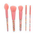 5pcs Lollipop Candy Makeup Brushes Set Colorful Lovely Foundation Blending Brush Makeup Tool maquillaje. 