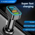 3 Port 66W Super Fast USB Car Charger Quick Charge 3.0 Phone Charger Adapter For iPhone 14 13 12 Xiaomi Samsung. 