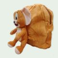 Brown Color Jerry Cartoon Plush Backpacks School Bag Stuffed Cartoon Character Bag for Children. 