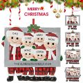 Christmas Tree Ornament 2020 Quarantine Family Xmas Decoration Customized Family Members Name DIY Gift. 