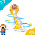 Quacktastic Duck Slide Stairs Toy: Fun Roller Coaster Set for Kids with LED Lights & Music  Electric Ducks Chasing Race Track Game with light. 