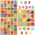 "Wooden ABC Alphabet Puzzle Board for Kids - Educational Toys with Wooden Letters, 123 Counting, and Shapes - Colorful Wooden Alphabets and Shapes for Early Learning - Perfect for Toddlers and Preschoolers". 