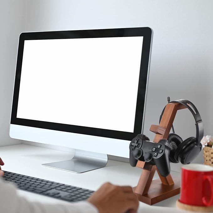 PS5%20Headset%20Holder%20with%202%20Controller%20Holders%20%7C%20Game%20controller%20Holder%20Wooden%20%7C%20Headphone%20Stand%20Gaming%20for%20PC%20Xbox%20One%20PS4%20Headset%20Stand%20-%20Image%204