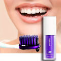 Hismile V34 - Hismile V34 Colour Corrector - Instant Teeth Whitening for Yellow Stains - Teeth Whitening Paste - Best Purple Toothpaste for Whitening - Professional Teeth Whitening Kit. 